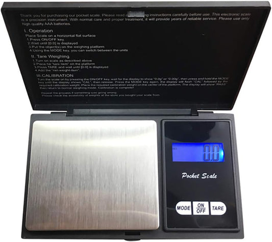 Molyveva Weight Scale Digital Pocket Scale, 0.01G/500G, Digital Grams Scale, Food Scale, Jewelry Scale Black, Kitchen Scale