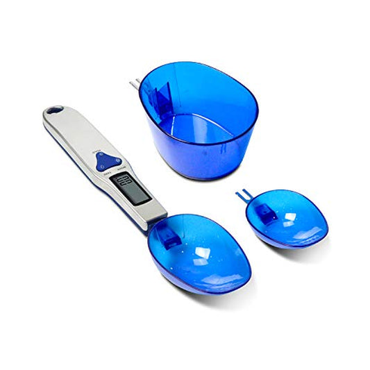 Digital Kitchen Scale Spoon Scale Electronic Food Scale with 3 Measuring Spoons for Portioning Milk Coffee Tea Spices Baking Oil Flour Electronic Food Scale 500G/0.1G