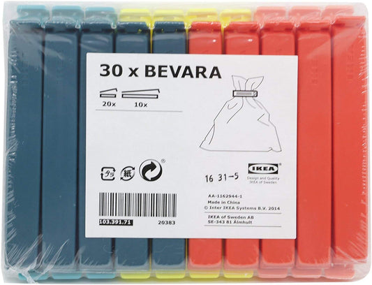 IKEA Bevara Sealing Clip Multicolor, Ikea-Bevara-Clip-Multicolor-1Pk