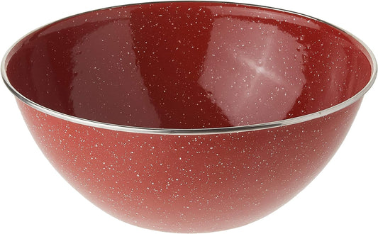 GSI Outdoors Pioneer 9.5" Mixing Bowl Stainless Rim, Red