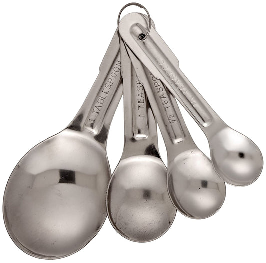 Adcraft MSS-4 Stainless Steel Measuring Spoon Set, 4-Piece