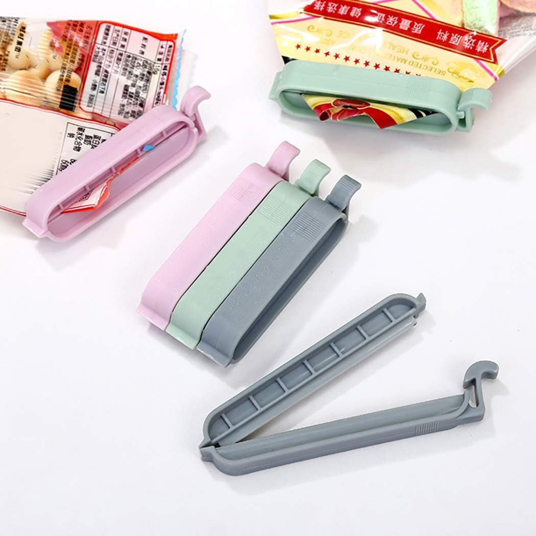 12 Pcs Sealing Chips Food Bag Storage Clips Colorful for Snack and Tea Bags Sandwich Kitchen Clips Potato Chips Sturdy  TAMOSH   