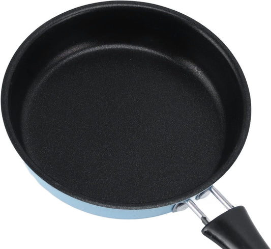 Mini Frying Pan, Stainless Steel Lightweight Omelette Pan Egg Pan Skillet Chef'S Pan, Healthy Oil Cooking Breakfast Pan (4.9 Inch) (Blue)  Zerone   