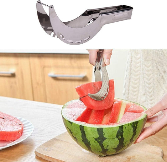 Fast Watermelon Slicer Knife Cutter Server Fruit Cutter Melons Knife Cutting Tools Watermelon Cutter Slicer Tool Fork -Cc