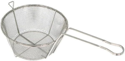Winco B001VZCO3Y 10-1/2" round Wire Fry Basket, 6 Mesh, 10.5", Silver