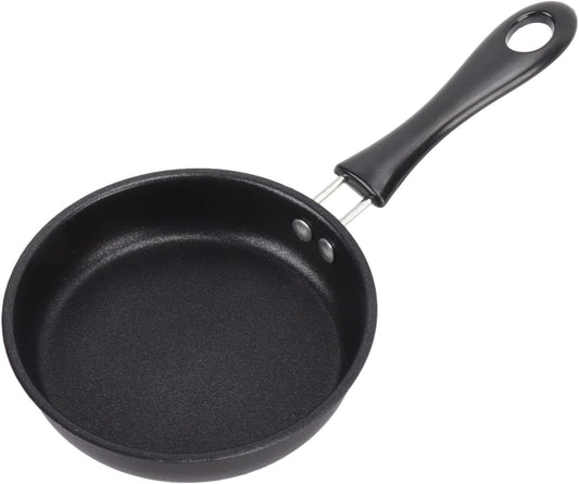 Frying Pan Professional Prevents Stick Stain Resistance Light Smoke Stainless Steel Omelet Pan for Home Restaurant (12CM)  Deosdum 12Cm  