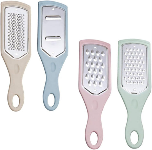 4Pcs Stainless Steel Grater Household Gadgets Potatoes Slicer Rotary Tool Stainless Steel Vegetable Slicer Onion Slicer Garlic Grater Potatoe Slicer Lemon Food Manual Pp