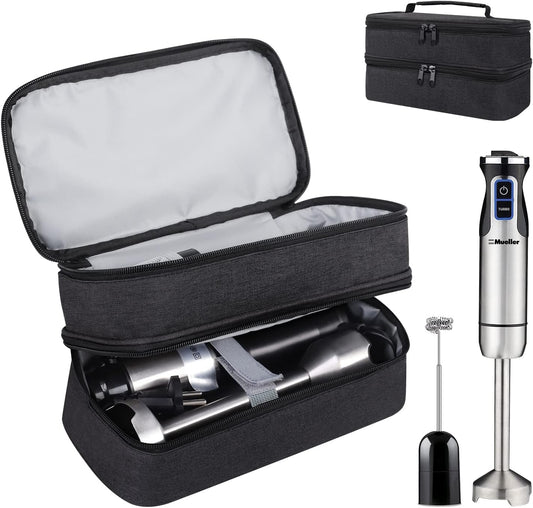 Storage Bag for Hand Blender,Carrying Case for Immersion Blender Handheld,Stick Blender Travel Storage Organizer (Bag Only)