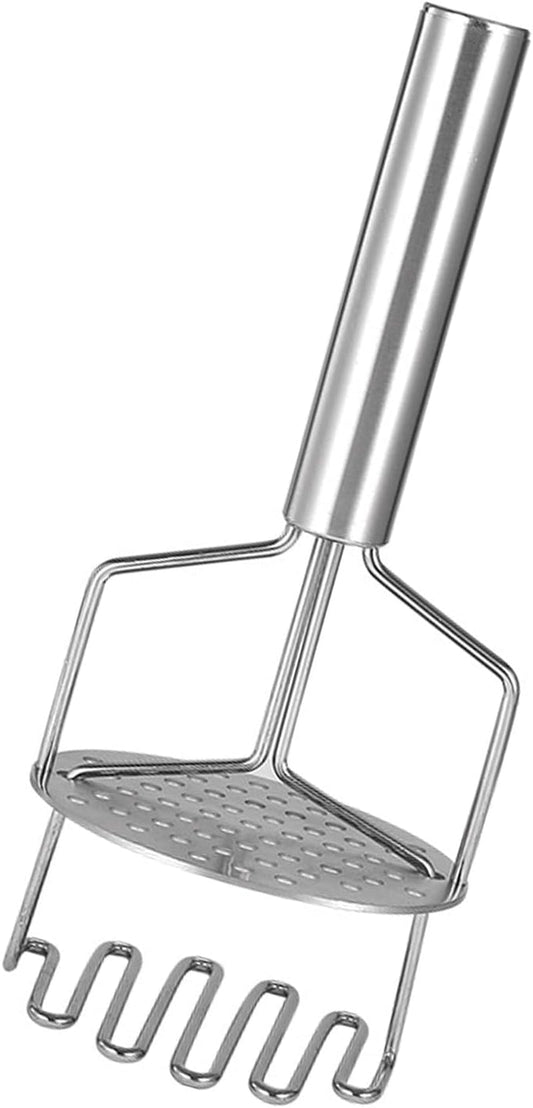 2 in 1 Potato Masher, Heavy Duty Stainless Steel Integrated Masher Kitchen Tool Wire Masher for Potatoes, Avocados, Beans, or Fruit & Vegetables