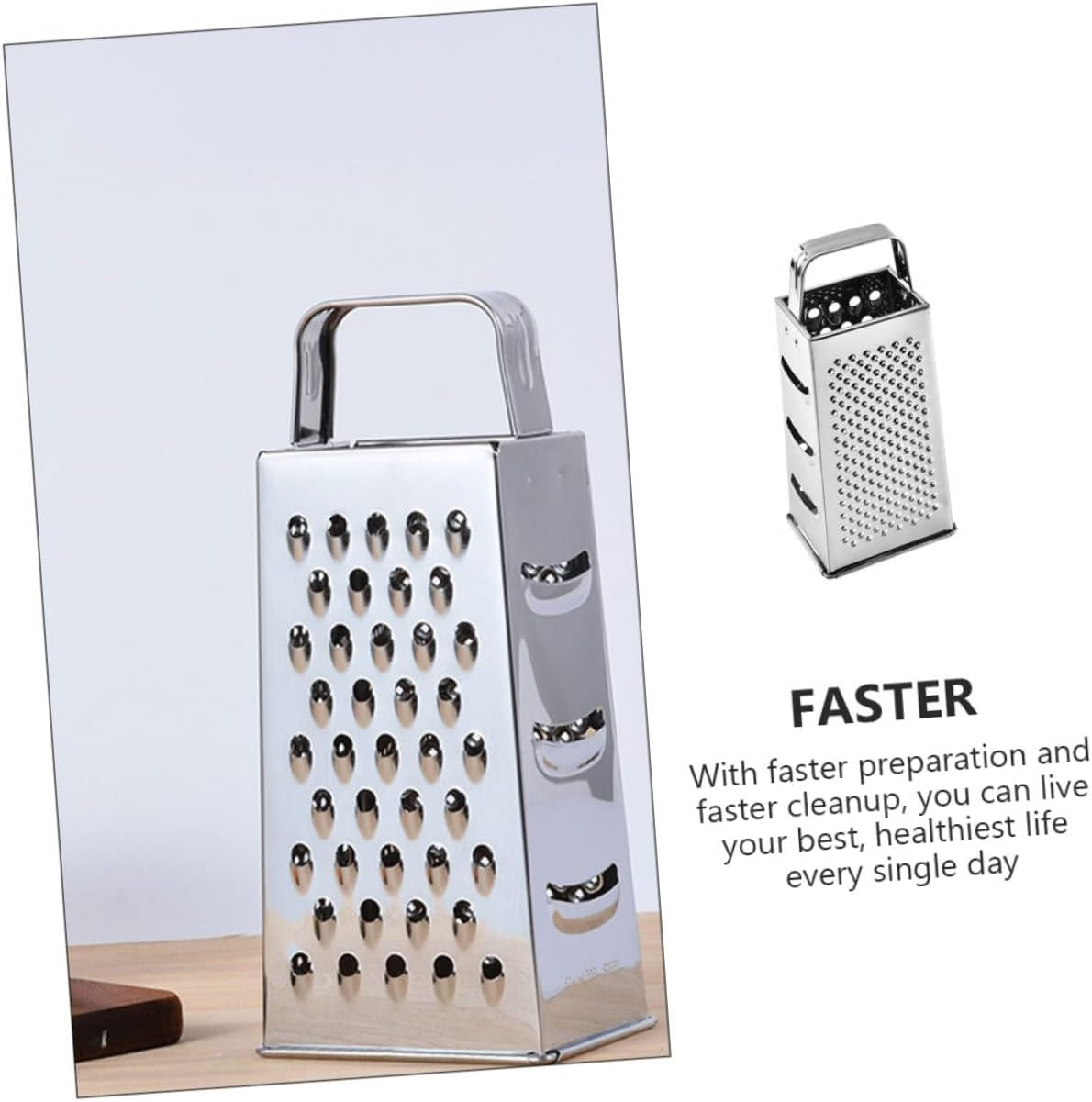 Luxshiny with Handle Kitchen for Steel Stainless Manual Lemon Foods Inch Multi-Use Grinding Cheese Nuts Grating Tool Food Zester Garlic Butter Chocolate Graters Handheld Vegetable Ginger  Luxshiny   