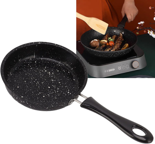 Stainless Steel Frying Pan with Nonstick Coating for Fast and Even Conduction, Ideal for Bacon, Steak, and More (12CM)