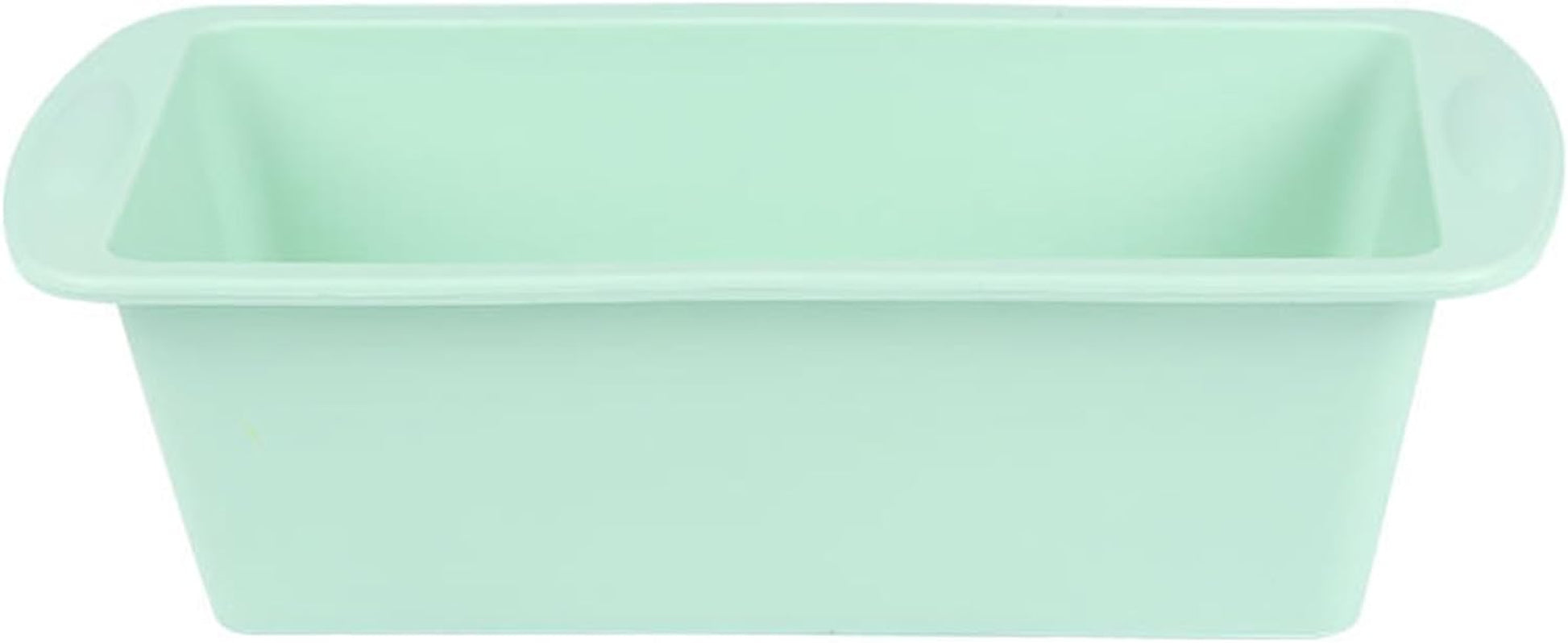 Long Loaf Cake Mold Silicone Baking Mold Nonstick Silicone Bread Loaf Pan with Handles Oven Safe Easy Release Heat-Resistant Light Purple  fxwtich Green  