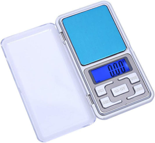 Gram Weighing Scale ，Mini Pocket Balance Weigher with LCD Display，Electronic Gram Scale for Jewelry Seasoning Kitchen