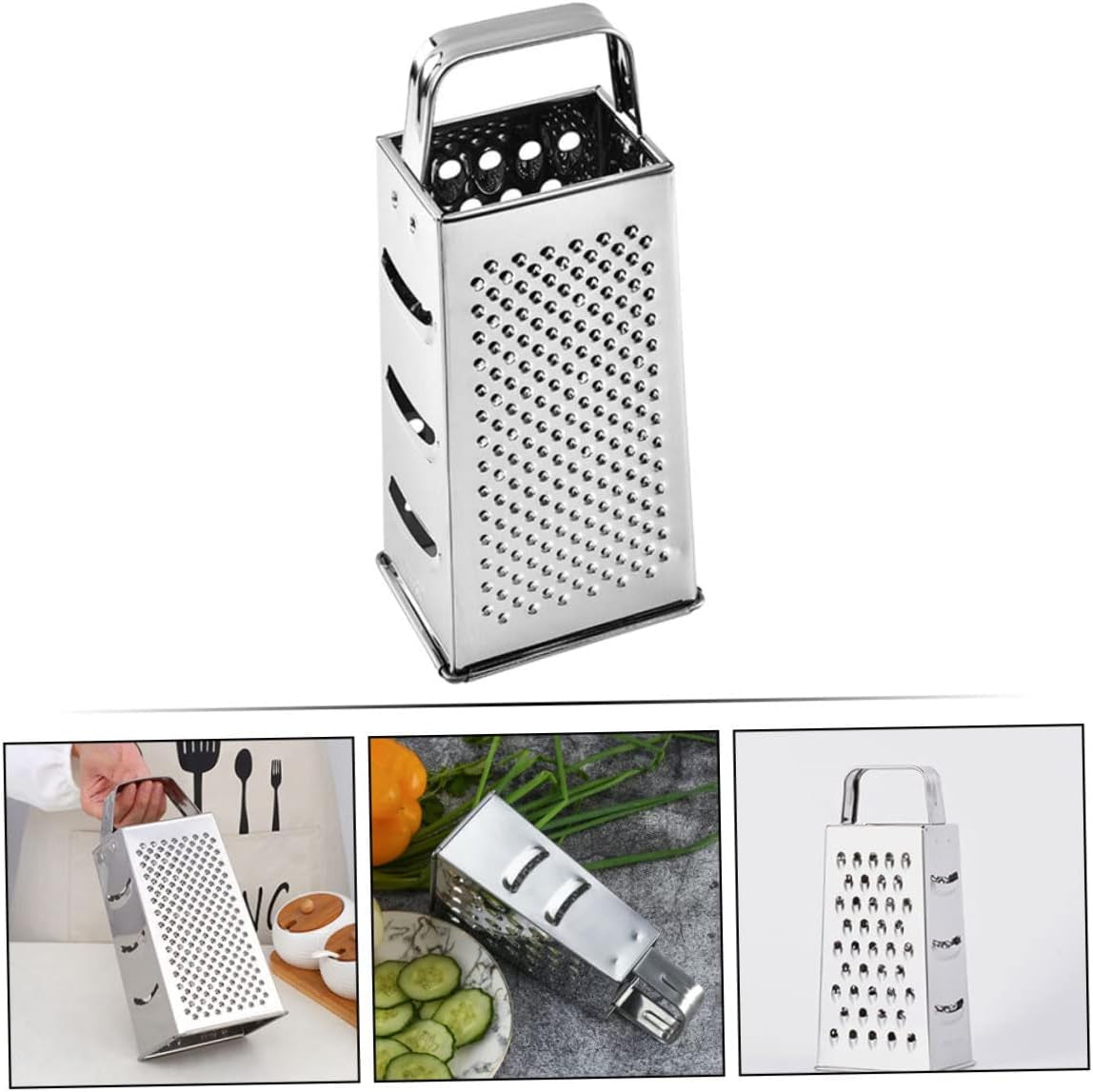 Luxshiny with Handle Kitchen for Steel Stainless Manual Lemon Foods Inch Multi-Use Grinding Cheese Nuts Grating Tool Food Zester Garlic Butter Chocolate Graters Handheld Vegetable Ginger  Luxshiny   