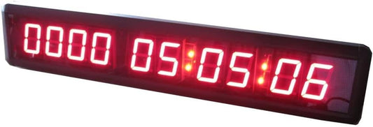 1.8-Inch 10 Digits with Red Color LED Timer Countdown/Up Wall Mounted Clock with Days Hours Mins Secs
