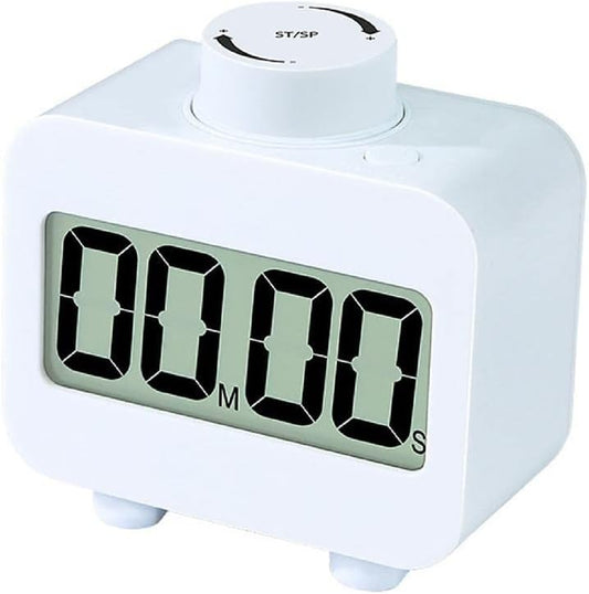 99-Mins Rotary Digital Countdown Timers Countdown Clock Kitchen Timers LCD Digital Countdown Digital Timers ABS Material Learning Timers for Kid Learning Timer