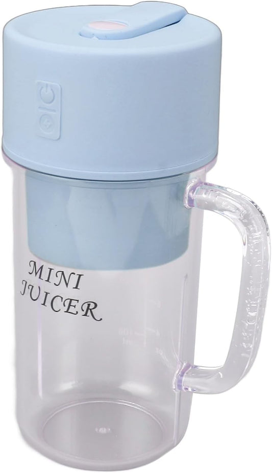 Portable Blender Juicer, Efficient Juicing Lightweight Mini Juicer Blender Large Capacity for Camping for School (Blue)