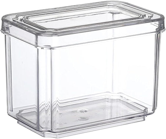 LIBOOI Food Storage Container with Lid, Food Storage Organizer Box Fresh Box for Kitchen Refridge, Refrigerator Organizer Vegetable Fruit Storage Containers (750ML)