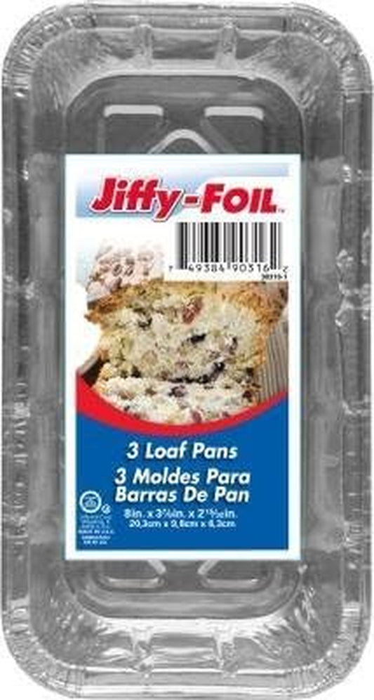 Foil Jiffy Loaf Pans 3Ct  Jiffy Foil   