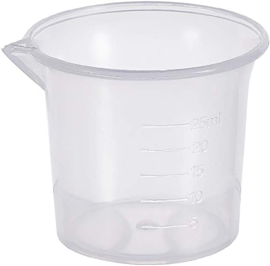Heyiarbeit Kitchen Lab 25Ml Plastic Measuring Cup Jug Pour Spout Container 1PC  Heyiarbeit 1Pc No Handle 25Ml 