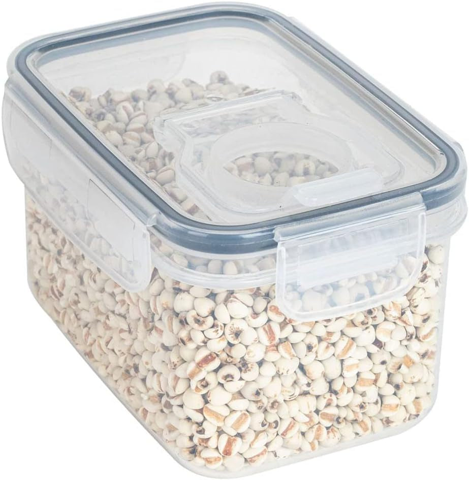 Food Storage Containers, 5 Size Single Airtight Clear Storage Containers, Vacuum Damp Proof Fresh-Keeping Storage Containers with Lids, Kitchen Pantry Stackable Storage Organizer #G  Generic 5.9*3.5*3.5In  