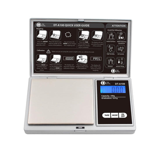 Digital Pocket Scale, 100G X 0.01G,Digital Grams Scale, Food Scale, Jewelry Scale, Kitchen Scale (Silver)