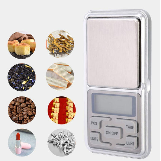 Digital Jewelry Scale, Mini Electronic Jewelry Carat Scale Laboratory Balance Gold Silver Diamond Stone Calibration Weight Measuring Tool for Weighing Precious Gems