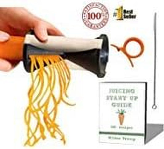 #1 Zoodle Magic Veggie Spiralizer + BONUS PACK - Ebook + Cleaning Bush + Citrus Peeler - Noodle Spiral Cutter Raw Slicer - Make RAW Low Carb Vegetable Zucchini Pasta Noodles!  RawNori   