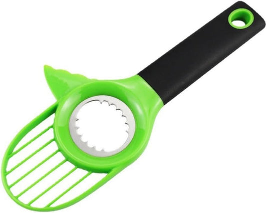 3-In-1 Avocado Slicing Tool, Pit and Cutter for Avocado with Comfort-Grip Handle, Safe and Effective Cutting of Avocado to Meet the Demand for Avocado (Green)  Gerrit   
