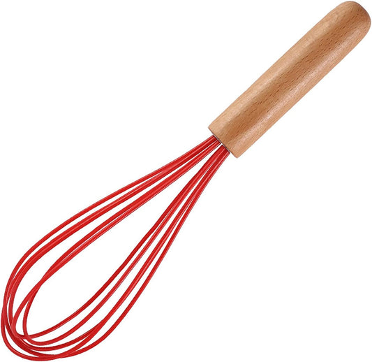 10 Inch Cream Mixer Whisking Reusable Strong Egg Beater Tool Cream Mixer Red  Galand Red  