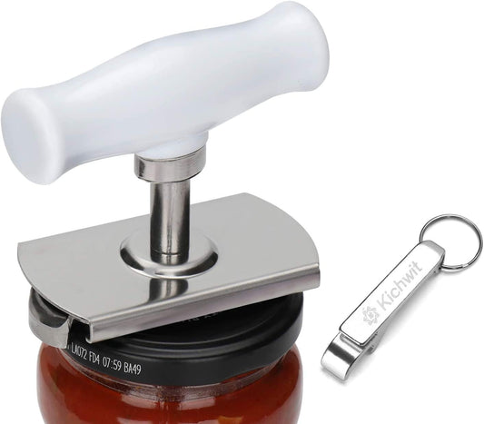 Kichwit Jar Opener Stainless Steel, Bottle Opener Keychain Included  Kichwit 3.7"  