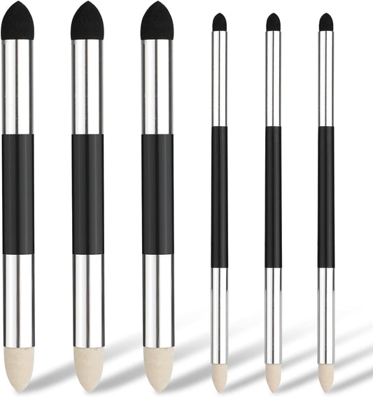 6Pcs Artist Blending Sponge Pen, 2 Sizes Double-Headed Pastel Blending Stump Pencil Sketch Brush Rubbing Lucy Drawing Art Foam Blender Stick Blender Tool for School Students Beginners Supplies  PEUTIER   
