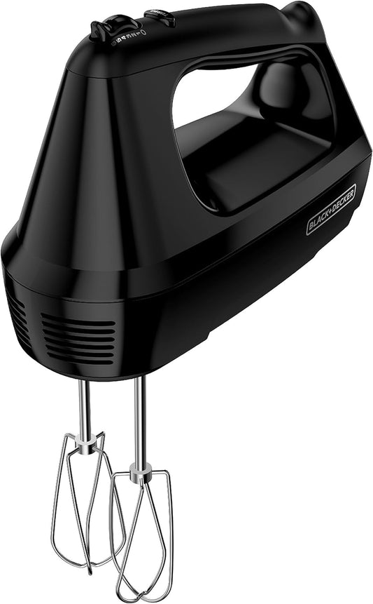 6-Speed Easy Storage Hand Mixer with 5 Attachments & Storage Case, Black  Applica Incorporated/DBA Black and Decker   